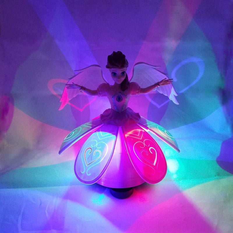 ST ZONE Musical Dancing Angel Girl Toy with Rotating Action, Flashing Multi Color Lights, Music & Movement | Interactive Dancing Doll Toy for Kids Boys Girls - Image 2